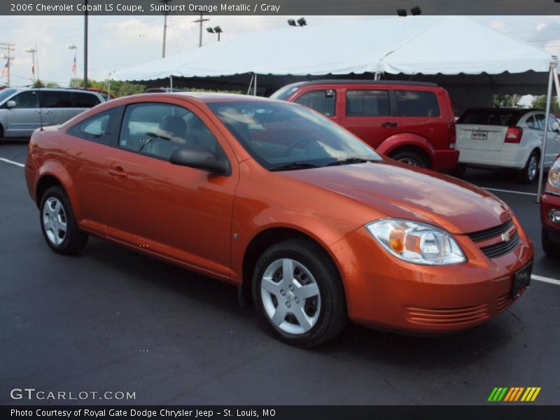 Sunburst Orange Metallic / Gray 2006 Chevrolet Cobalt LS Coupe
