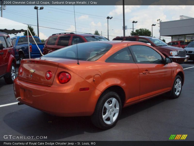 Sunburst Orange Metallic / Gray 2006 Chevrolet Cobalt LS Coupe