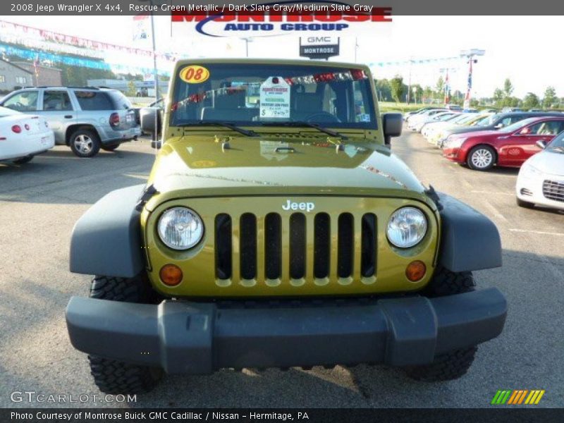 Rescue Green Metallic / Dark Slate Gray/Medium Slate Gray 2008 Jeep Wrangler X 4x4