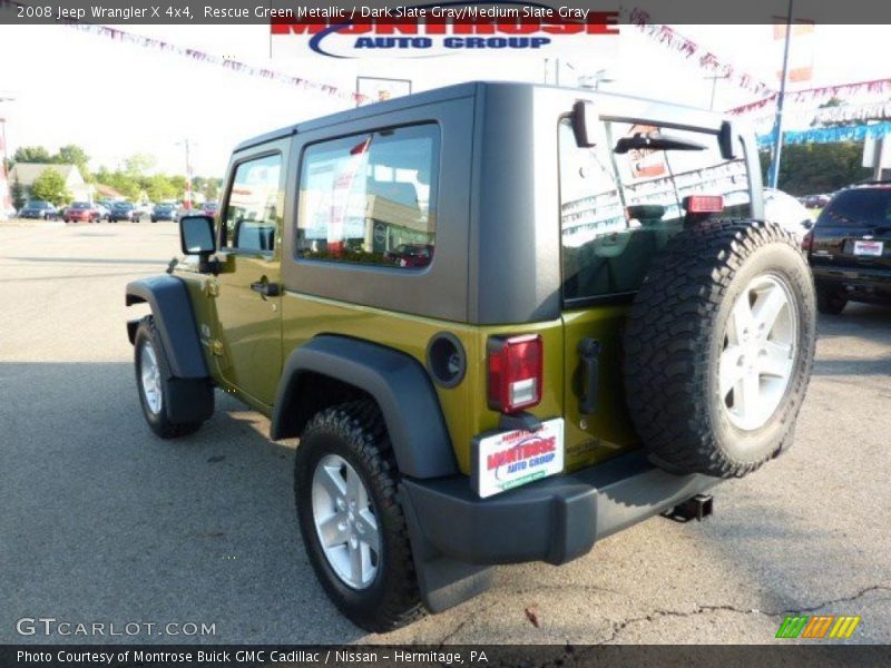 Rescue Green Metallic / Dark Slate Gray/Medium Slate Gray 2008 Jeep Wrangler X 4x4