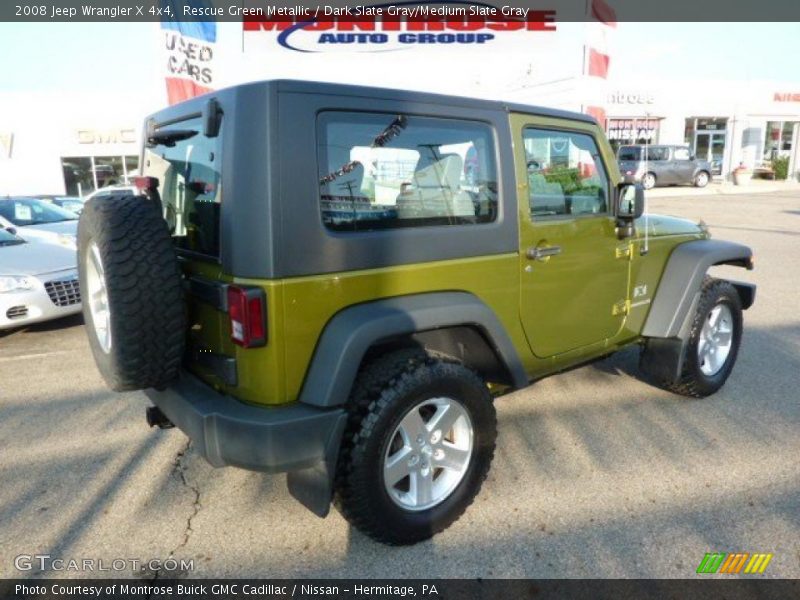 Rescue Green Metallic / Dark Slate Gray/Medium Slate Gray 2008 Jeep Wrangler X 4x4