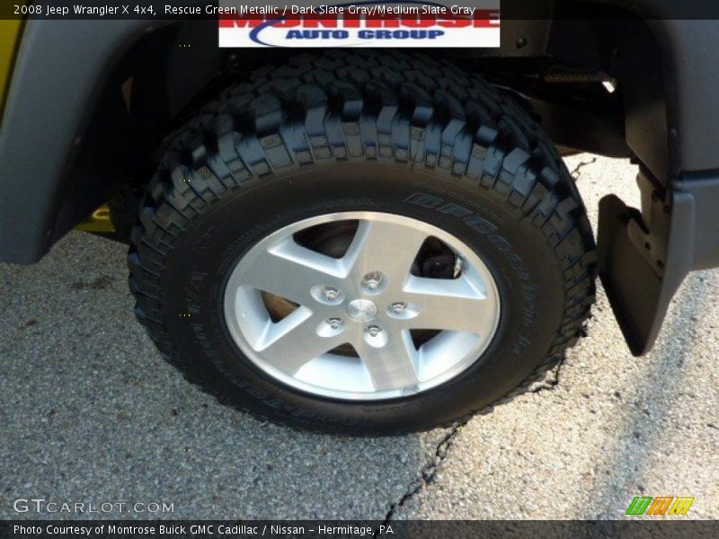 Rescue Green Metallic / Dark Slate Gray/Medium Slate Gray 2008 Jeep Wrangler X 4x4