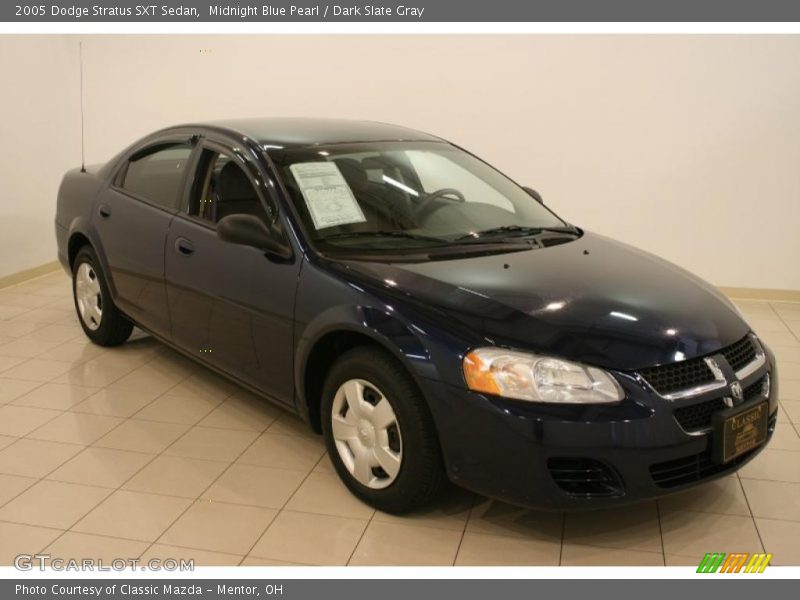 Midnight Blue Pearl / Dark Slate Gray 2005 Dodge Stratus SXT Sedan