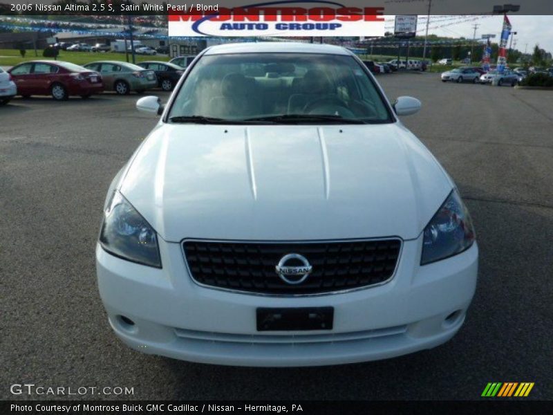 Satin White Pearl / Blond 2006 Nissan Altima 2.5 S
