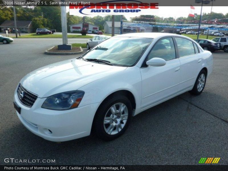 Satin White Pearl / Blond 2006 Nissan Altima 2.5 S