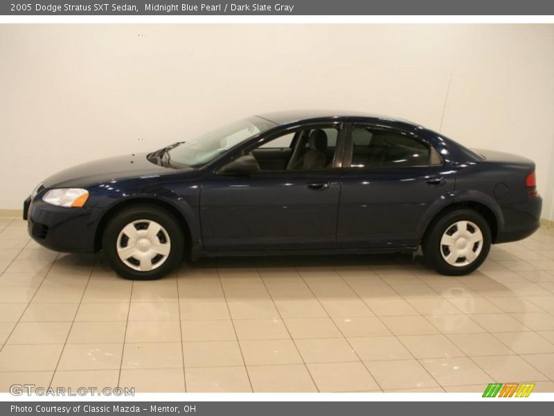 Midnight Blue Pearl / Dark Slate Gray 2005 Dodge Stratus SXT Sedan