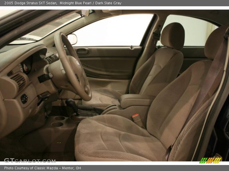Midnight Blue Pearl / Dark Slate Gray 2005 Dodge Stratus SXT Sedan