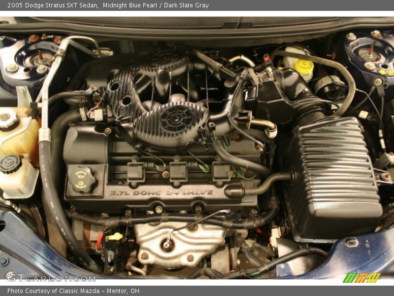 Midnight Blue Pearl / Dark Slate Gray 2005 Dodge Stratus SXT Sedan