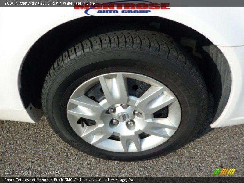 Satin White Pearl / Blond 2006 Nissan Altima 2.5 S