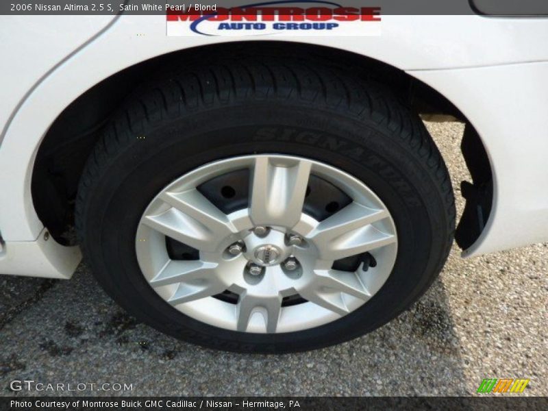 Satin White Pearl / Blond 2006 Nissan Altima 2.5 S