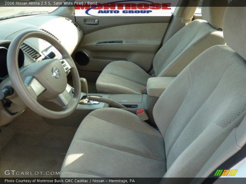 Satin White Pearl / Blond 2006 Nissan Altima 2.5 S