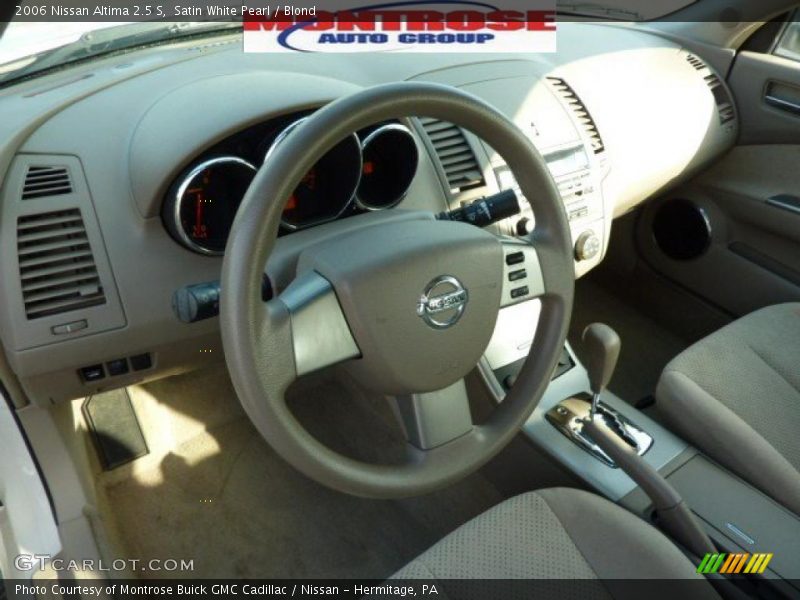 Satin White Pearl / Blond 2006 Nissan Altima 2.5 S