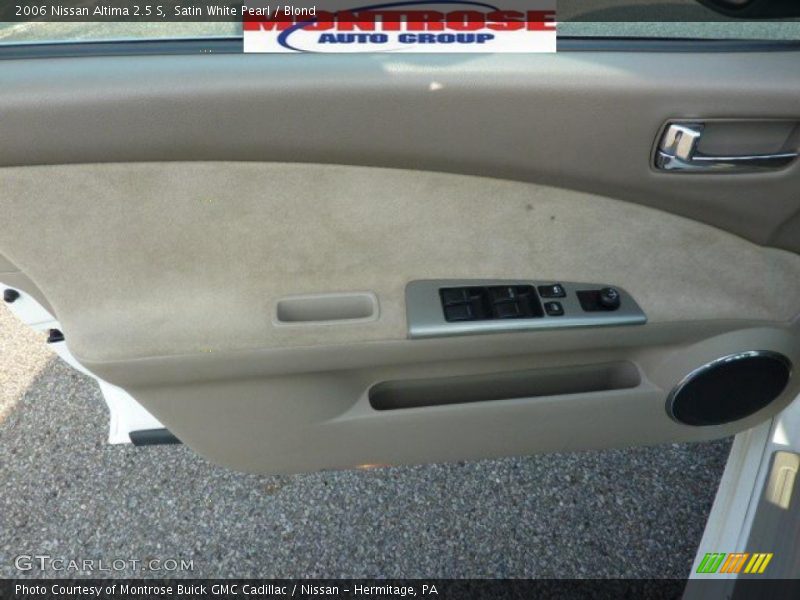 Satin White Pearl / Blond 2006 Nissan Altima 2.5 S