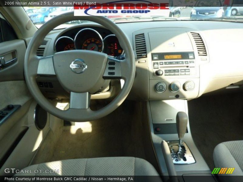 Satin White Pearl / Blond 2006 Nissan Altima 2.5 S