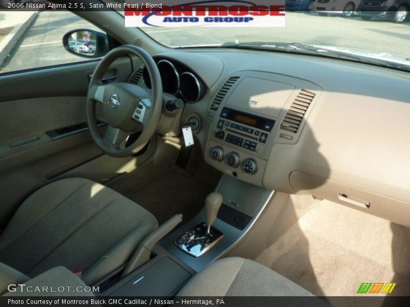 Satin White Pearl / Blond 2006 Nissan Altima 2.5 S