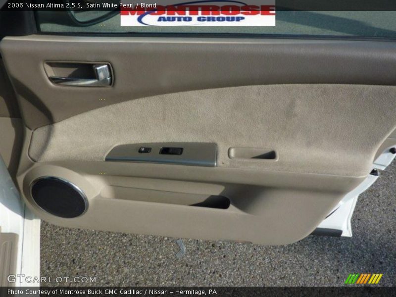 Satin White Pearl / Blond 2006 Nissan Altima 2.5 S