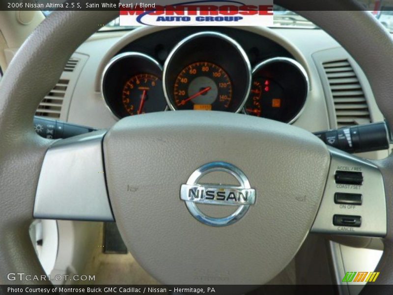 Satin White Pearl / Blond 2006 Nissan Altima 2.5 S