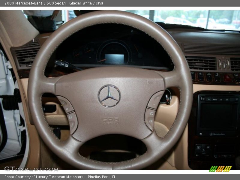 Glacier White / Java 2000 Mercedes-Benz S 500 Sedan
