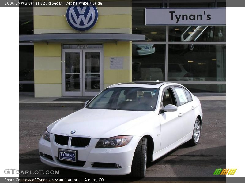 Alpine White / Beige 2006 BMW 3 Series 325xi Sedan
