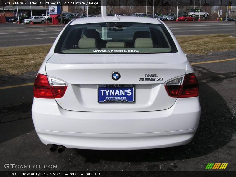 Alpine White / Beige 2006 BMW 3 Series 325xi Sedan