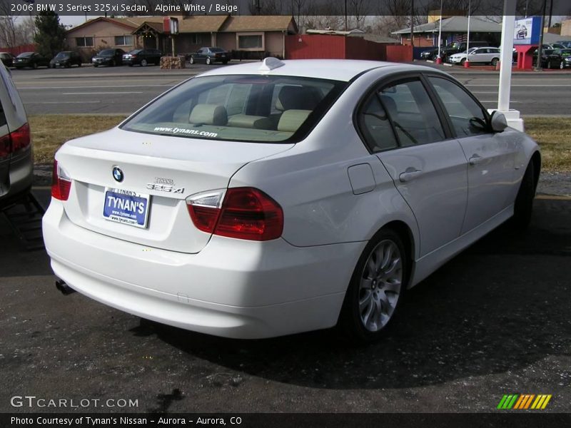 Alpine White / Beige 2006 BMW 3 Series 325xi Sedan