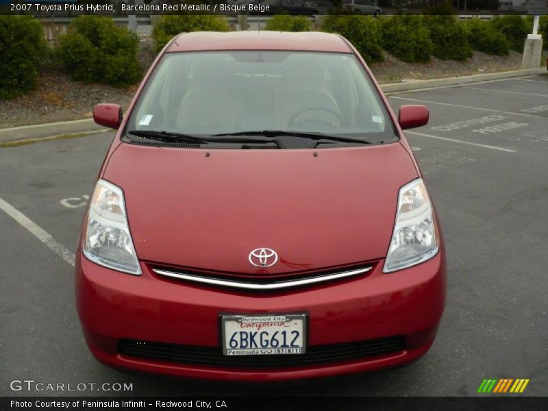 Barcelona Red Metallic / Bisque Beige 2007 Toyota Prius Hybrid