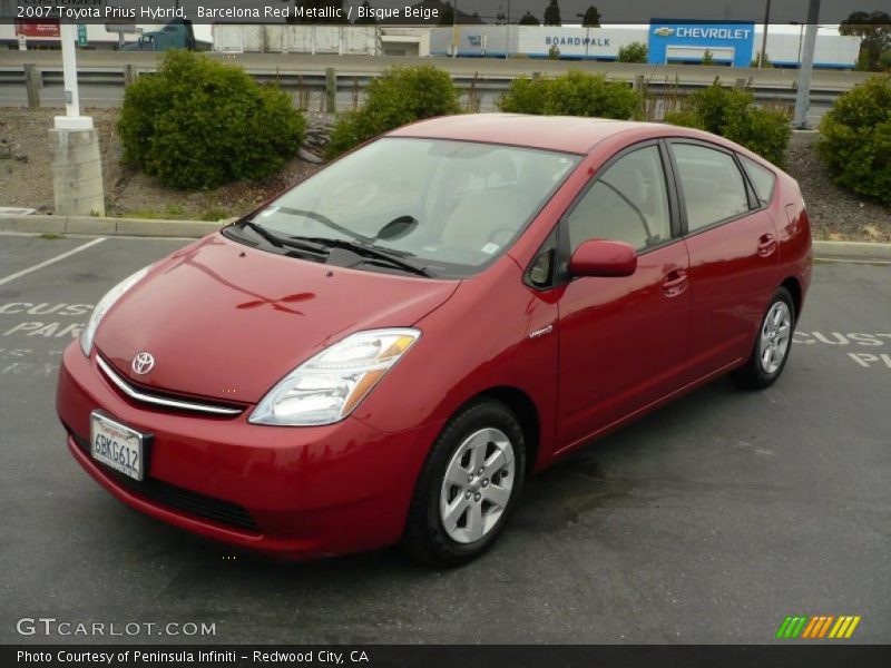 Barcelona Red Metallic / Bisque Beige 2007 Toyota Prius Hybrid