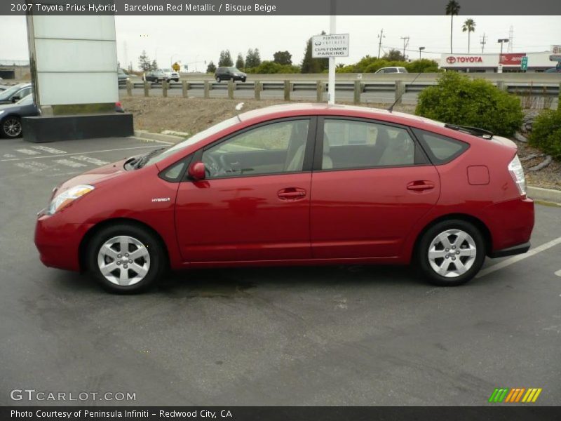 Barcelona Red Metallic / Bisque Beige 2007 Toyota Prius Hybrid