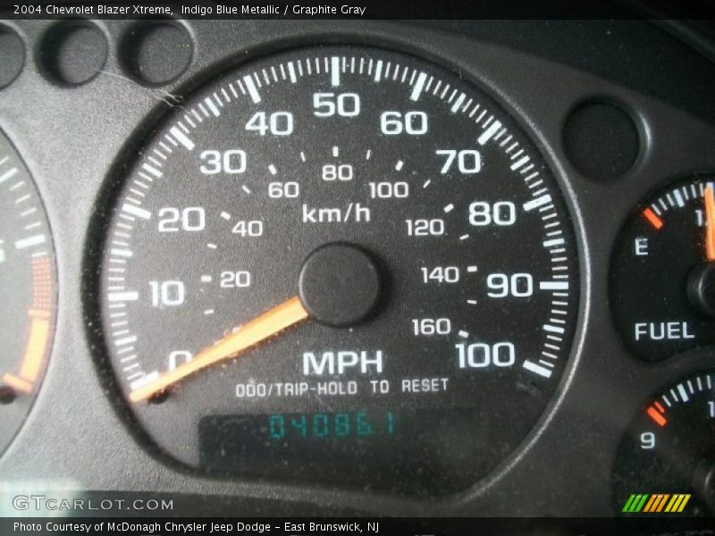 Indigo Blue Metallic / Graphite Gray 2004 Chevrolet Blazer Xtreme