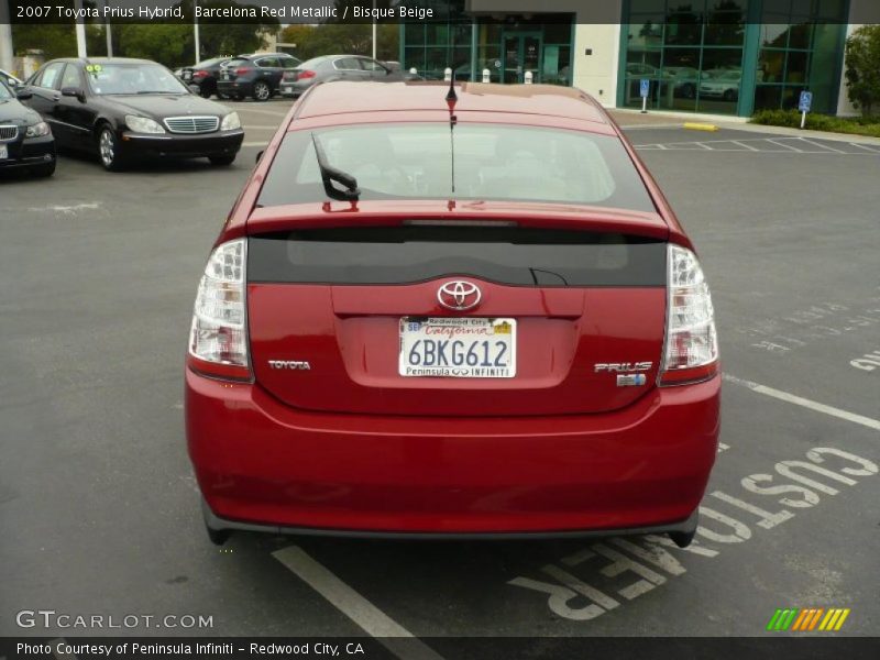 Barcelona Red Metallic / Bisque Beige 2007 Toyota Prius Hybrid