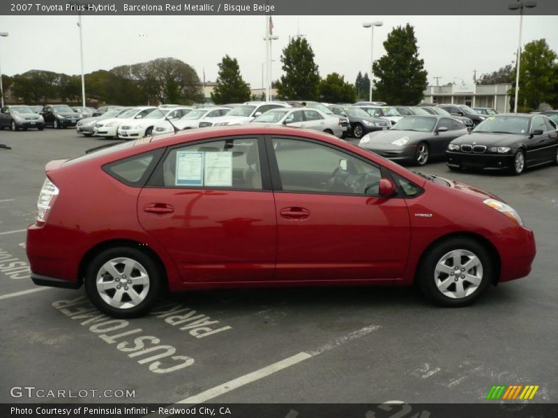 Barcelona Red Metallic / Bisque Beige 2007 Toyota Prius Hybrid