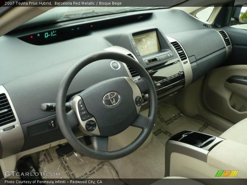 Barcelona Red Metallic / Bisque Beige 2007 Toyota Prius Hybrid