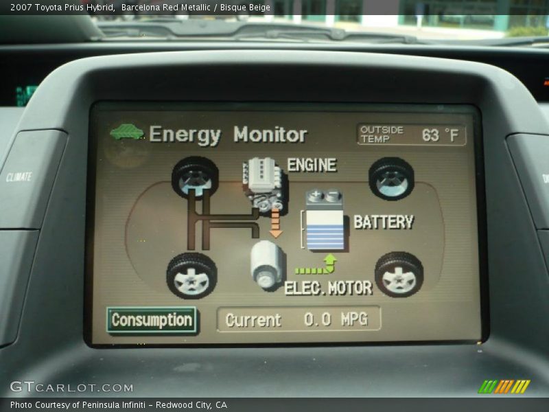 Barcelona Red Metallic / Bisque Beige 2007 Toyota Prius Hybrid