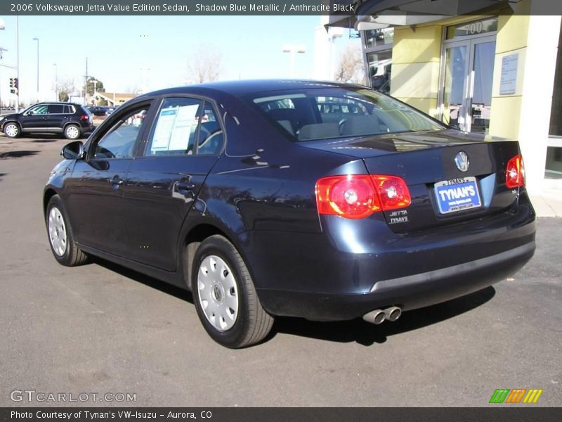 Shadow Blue Metallic / Anthracite Black 2006 Volkswagen Jetta Value Edition Sedan