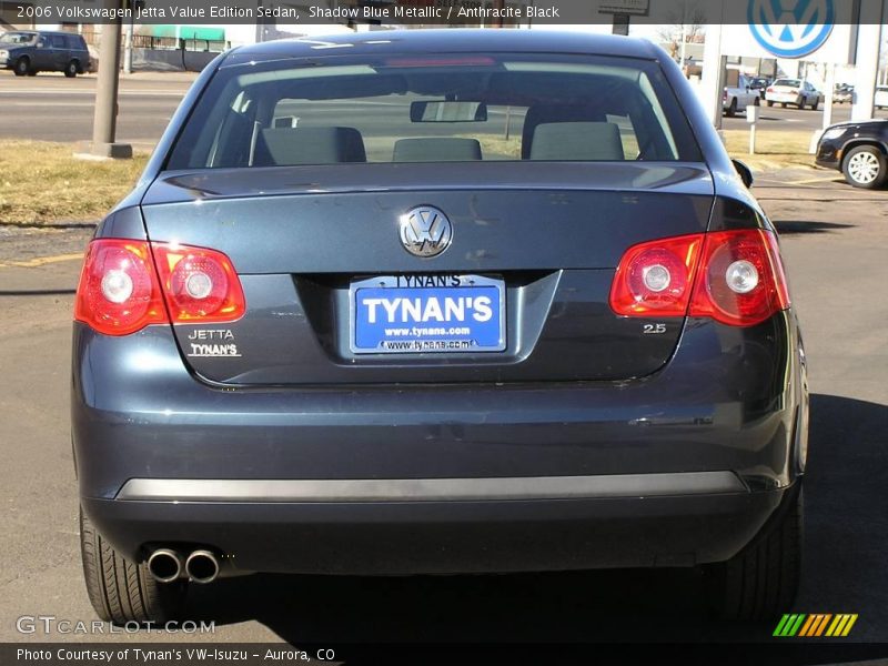 Shadow Blue Metallic / Anthracite Black 2006 Volkswagen Jetta Value Edition Sedan