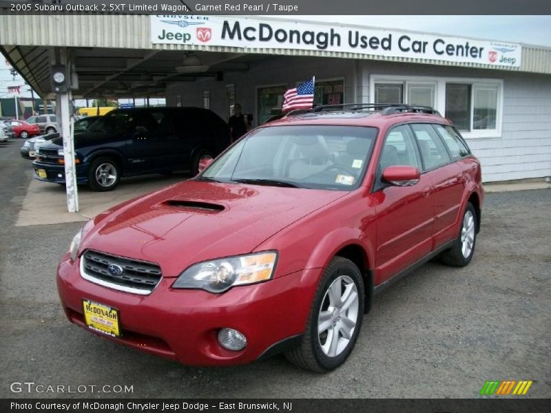 Garnet Red Pearl / Taupe 2005 Subaru Outback 2.5XT Limited Wagon