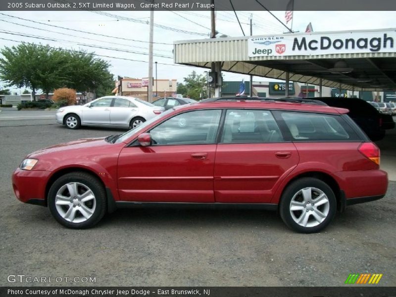 Garnet Red Pearl / Taupe 2005 Subaru Outback 2.5XT Limited Wagon