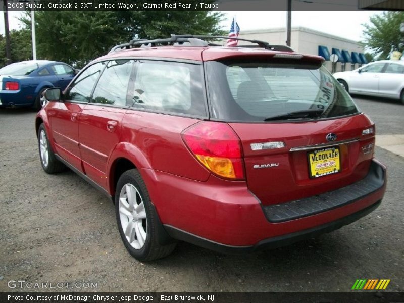 Garnet Red Pearl / Taupe 2005 Subaru Outback 2.5XT Limited Wagon