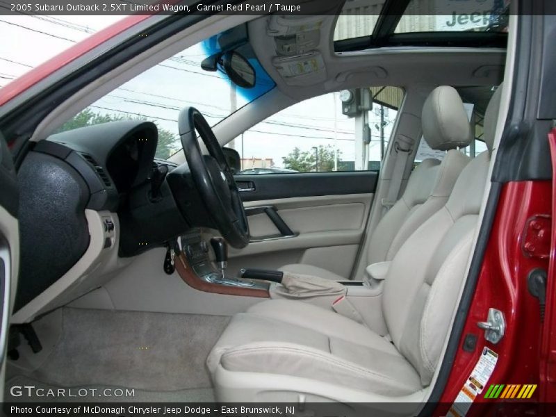 Garnet Red Pearl / Taupe 2005 Subaru Outback 2.5XT Limited Wagon