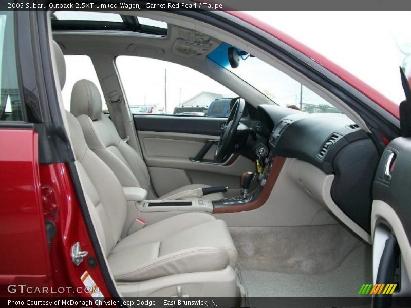 Garnet Red Pearl / Taupe 2005 Subaru Outback 2.5XT Limited Wagon