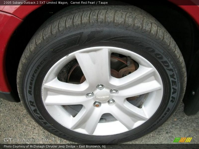 Garnet Red Pearl / Taupe 2005 Subaru Outback 2.5XT Limited Wagon