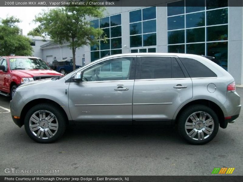 Vapor Silver Metallic / Charcoal Black 2008 Lincoln MKX AWD
