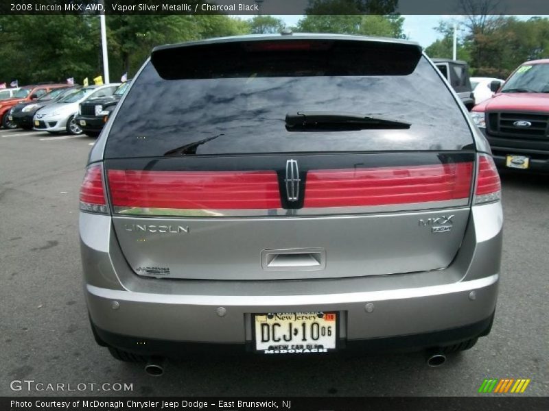 Vapor Silver Metallic / Charcoal Black 2008 Lincoln MKX AWD