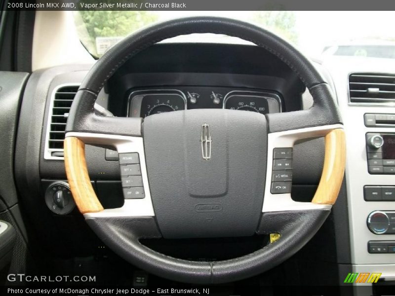 Vapor Silver Metallic / Charcoal Black 2008 Lincoln MKX AWD
