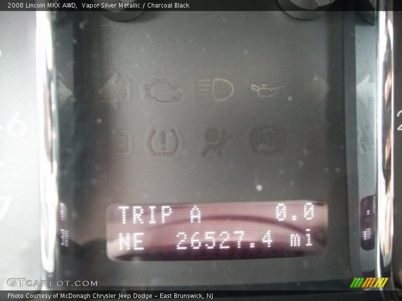 Vapor Silver Metallic / Charcoal Black 2008 Lincoln MKX AWD