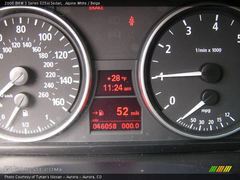 Alpine White / Beige 2006 BMW 3 Series 325xi Sedan