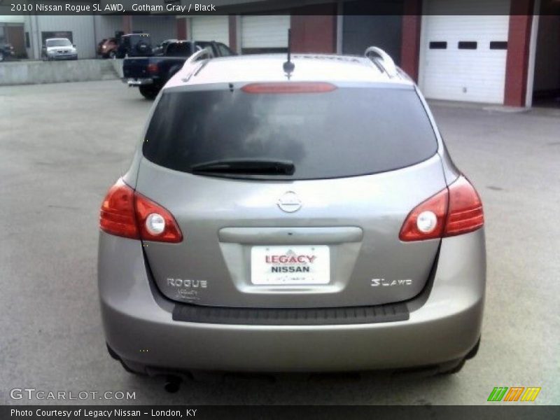 Gotham Gray / Black 2010 Nissan Rogue SL AWD