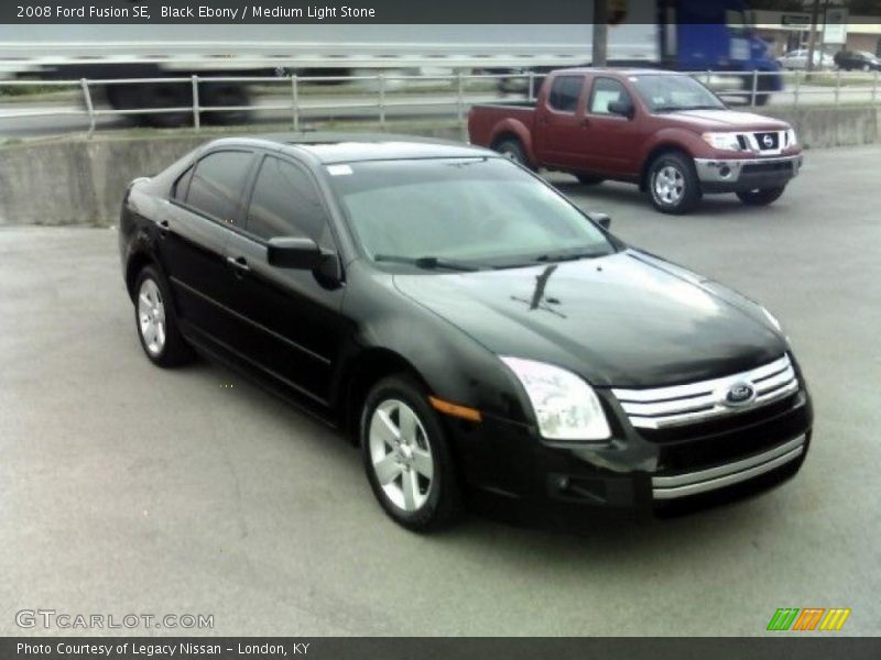 Black Ebony / Medium Light Stone 2008 Ford Fusion SE