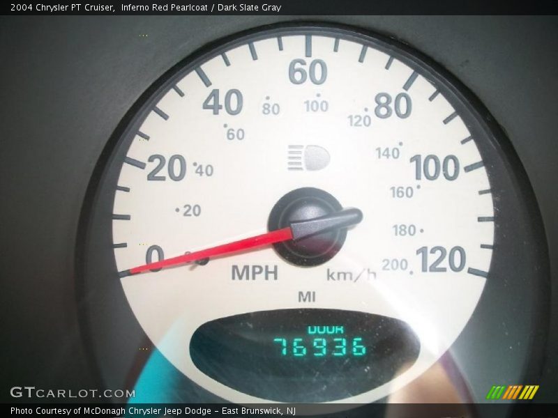 Inferno Red Pearlcoat / Dark Slate Gray 2004 Chrysler PT Cruiser