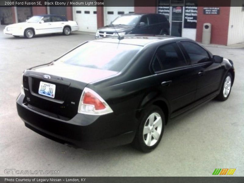 Black Ebony / Medium Light Stone 2008 Ford Fusion SE